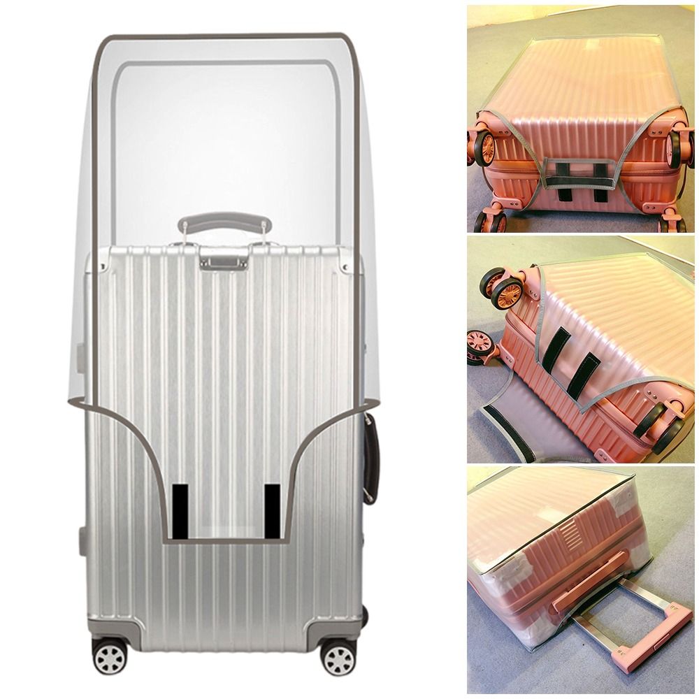 Waterproof Suitcase Cover Protector - 16-28인치 여행용 수하물 커버 PVC 투명