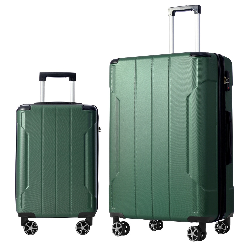 Expandable Hard Shell Luggage Set - 2피스 확장형 하드쉘 ABS 여행가방 세트,