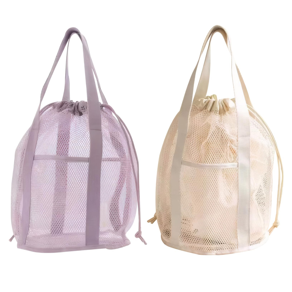 Cosmetic Bags - 여행용 세면도구 가방 메쉬 속이 비치는