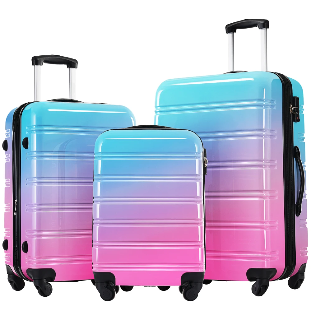 Expandable Hard Shell Luggage Set - 하드쉘 여행가방 세트 3피스 그라데이션 컬러