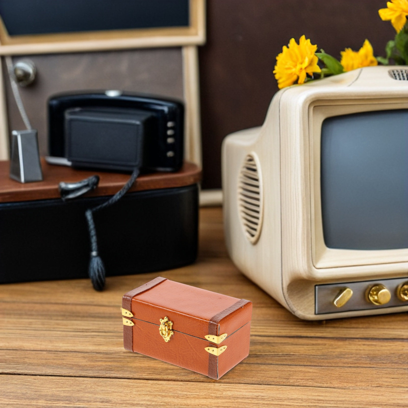 Retro Vintage Trunk Suitcase - 미니어처 빈티지 여행 트렁크 여행가방 레트로