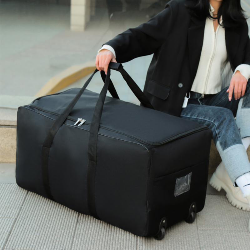 Foldable Rolling Luggage Bag - 바퀴가 달린 대용량 트롤리 가방 접이식