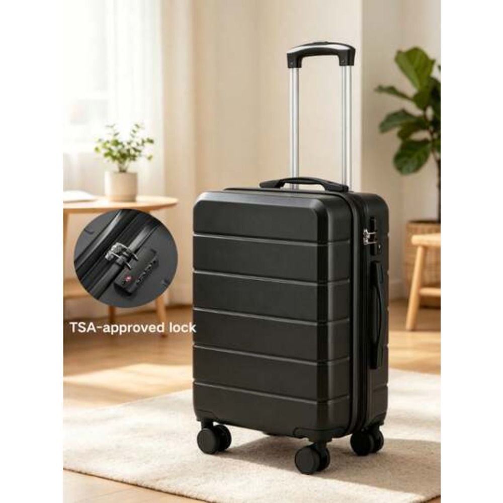 Cabin Size Lightweight Travel Trolley - 20인치 확장형 ABS 하드사이드 기내용 캐리어