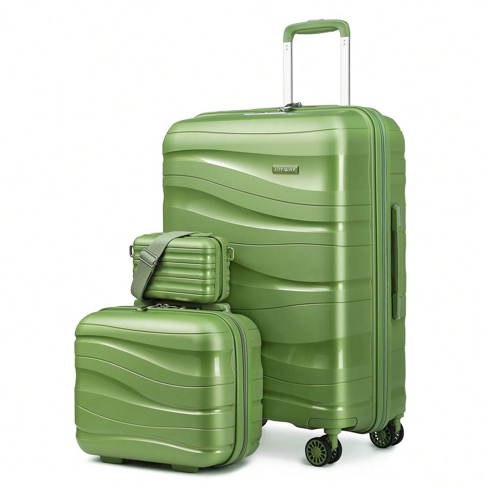 Expandable Hard Shell Luggage Set - 3피스 하드쉘 여행가방 세트, 가벼운 PP