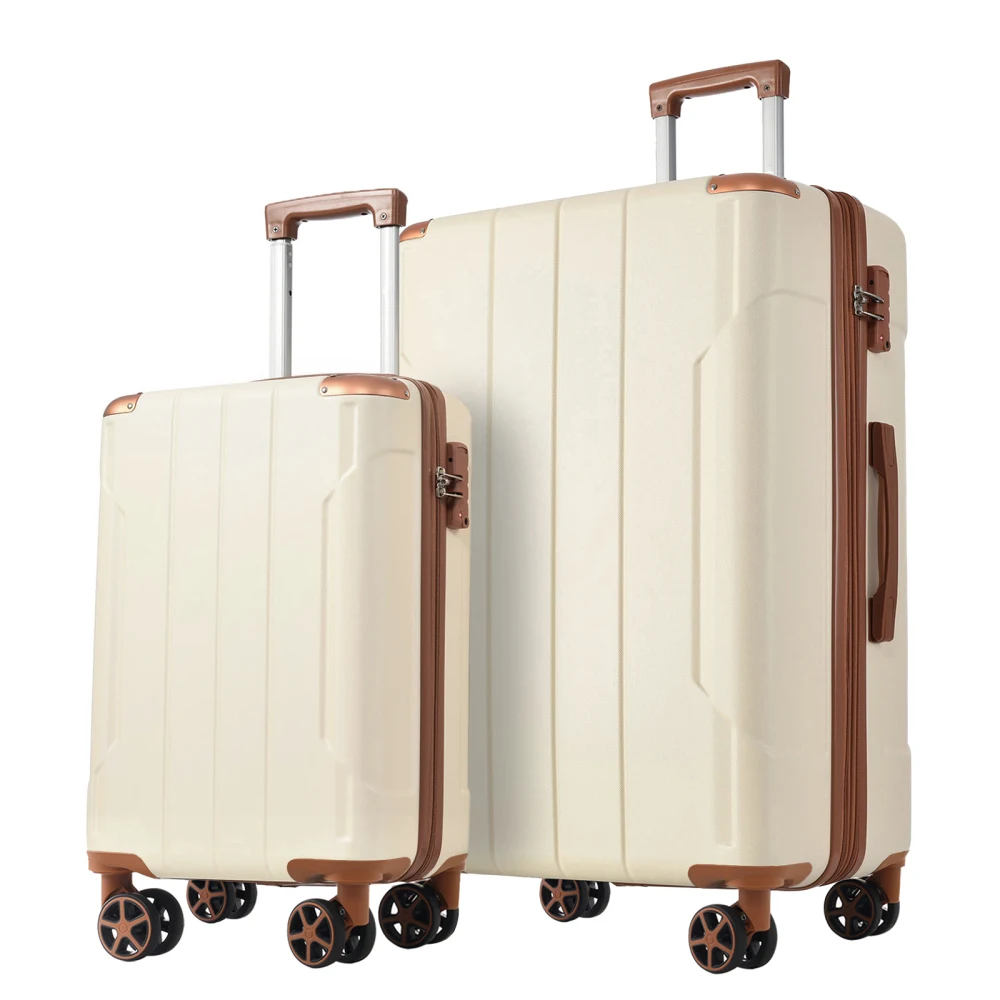 Expandable Hard Shell Luggage Set - 하드쉘 ABS 여행가방 세트 2피스 수트케이스