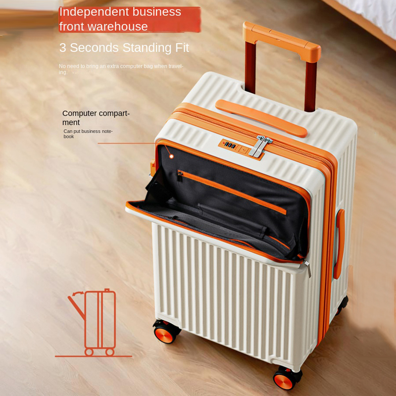 Front Opening Laptop Luggage 24 Inch - 스타일리시한 20-24인치 여행용 캐리어 비즈니스 노트북