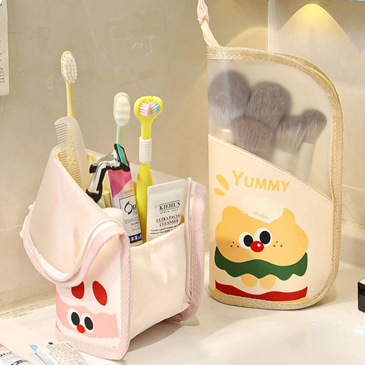 Cosmetic Bags - 1Pcs 화장품 가방 여행 스탠드 보관