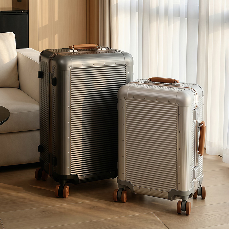 Aluminum Frame Carry On Luggage - 대형 패션 알루미늄 프레임 트롤리 여행