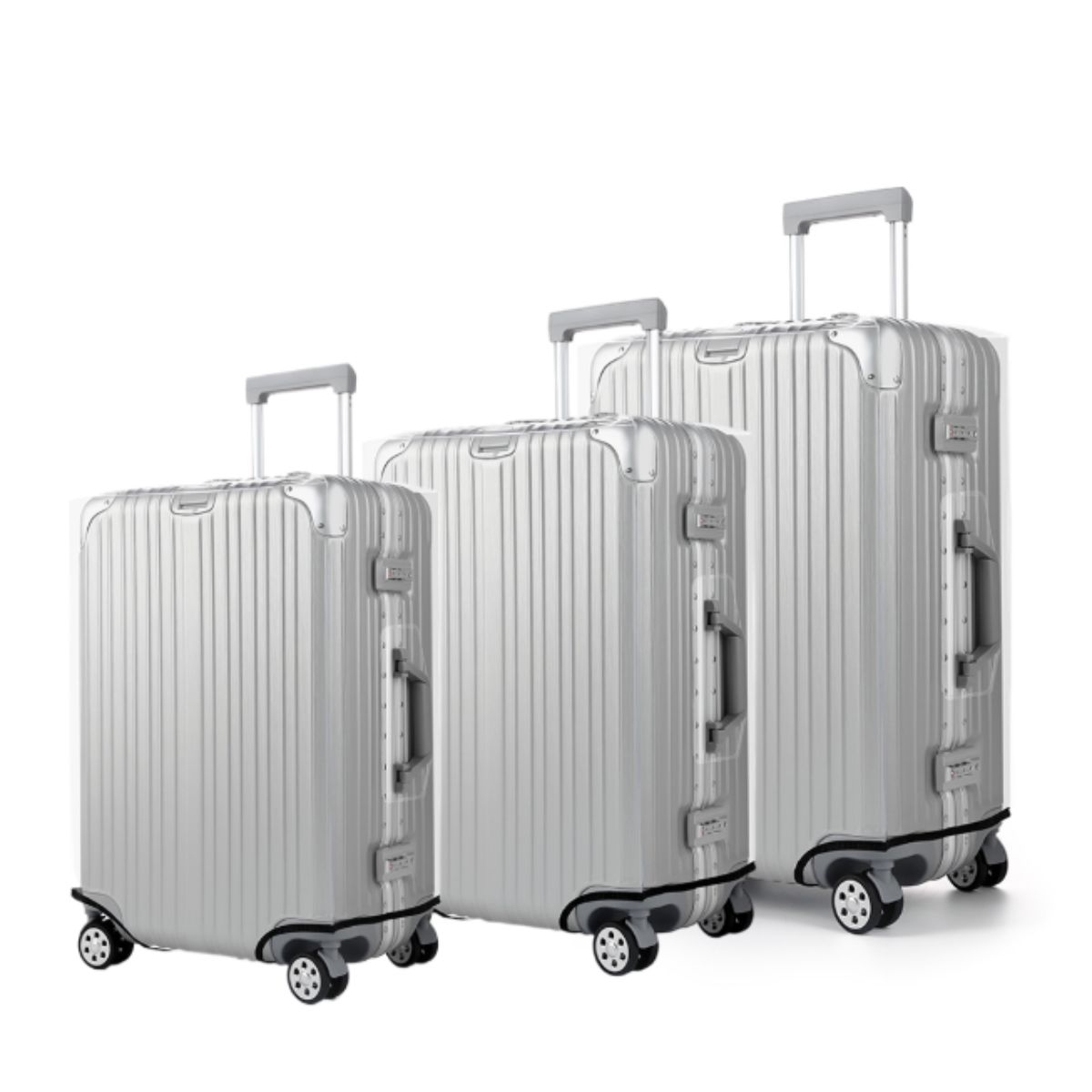 Waterproof Suitcase Cover Protector - 두꺼운 투명 수하물 커버 보호대, 18인치