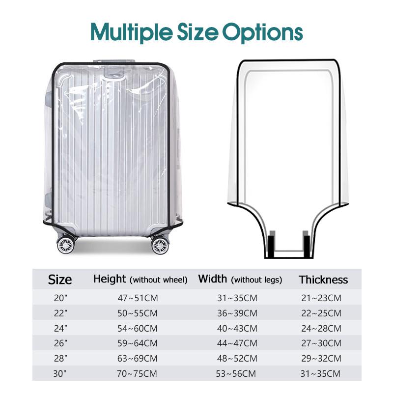여행용 투명 수하물 커버 방수 및 방진 PVC 내마모성 - Luggage Protective Cover Transparent 리뷰 및 가격