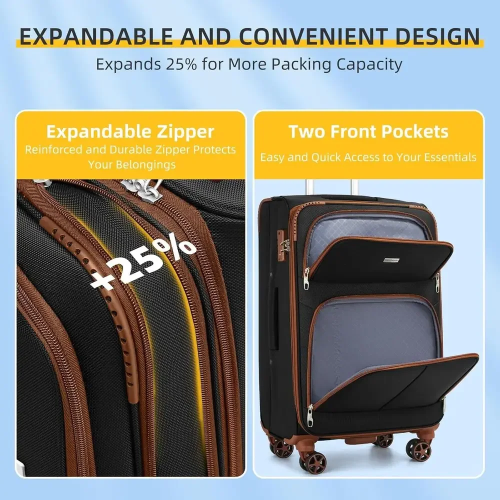 5종 확장형 여행가방 세트(스피너 휠 포함), 가벼운  - Expandable Hard Shell Luggage Set 리뷰 및 가격
