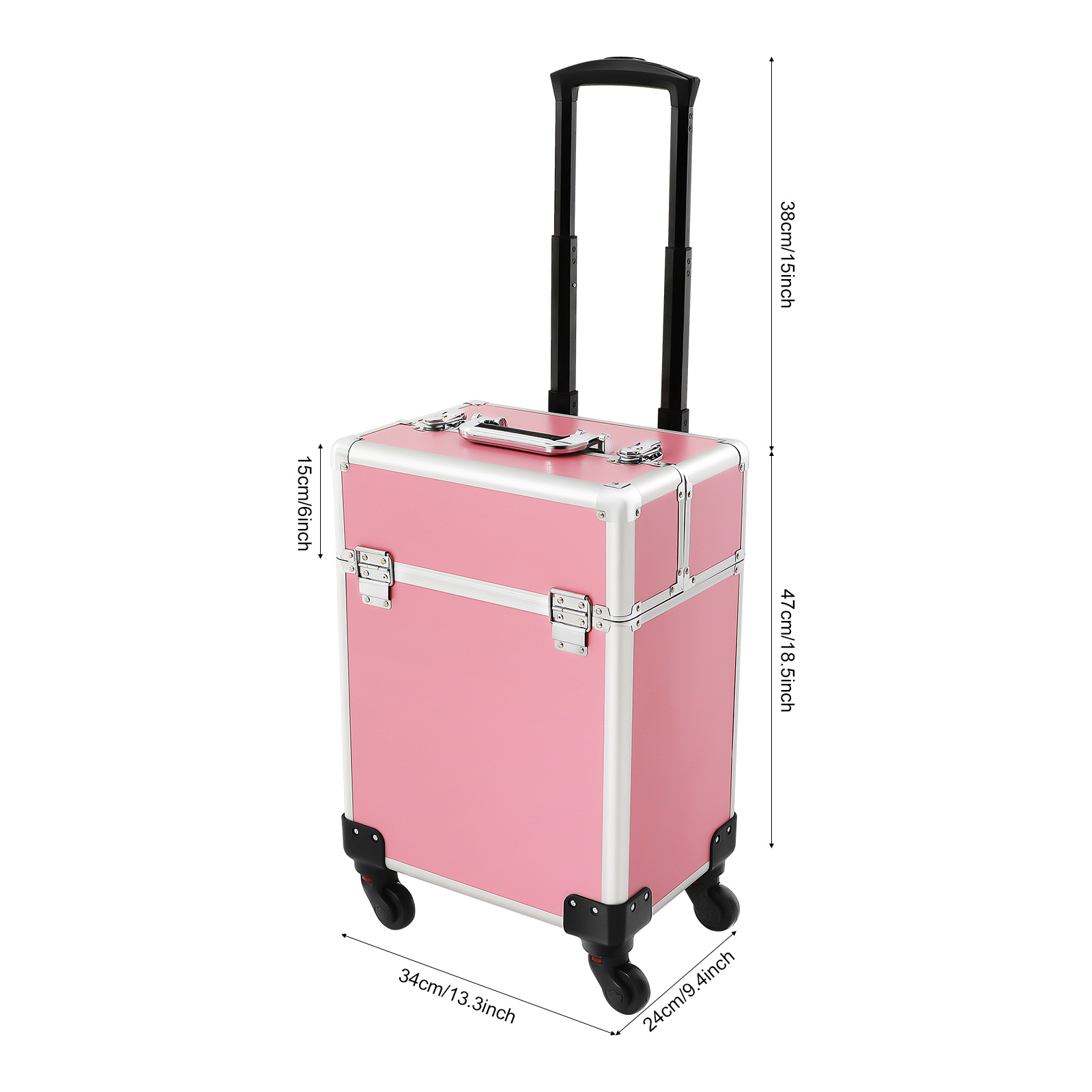 롤링 메이크업 트레인 케이스 화장품 트롤리 (열쇠 포함 - Travel Bags 리뷰 및 가격