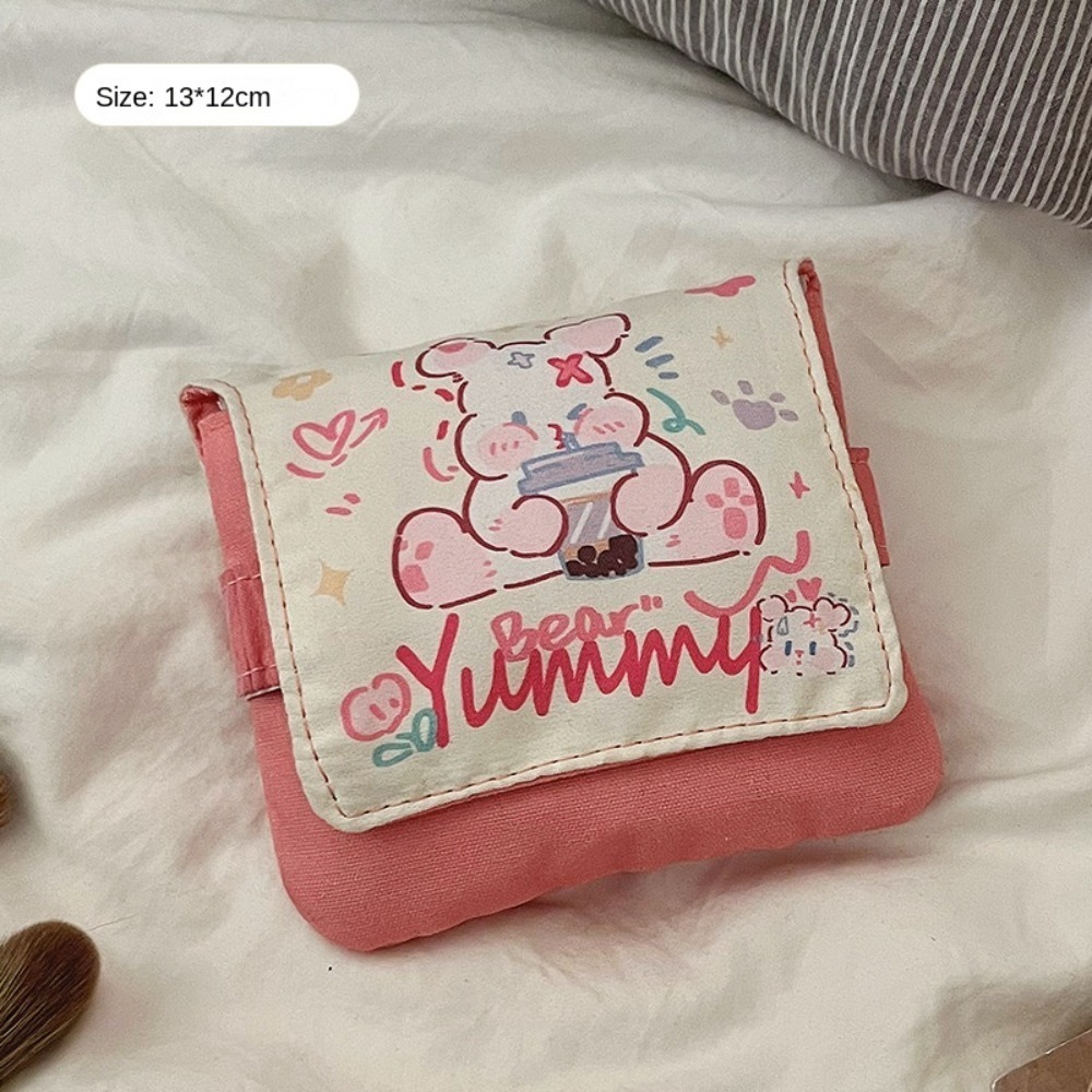 새로운 데이터 케이블 정리함 생리대 가방 대용량 만화  - Cosmetic Bags 리뷰 및 가격