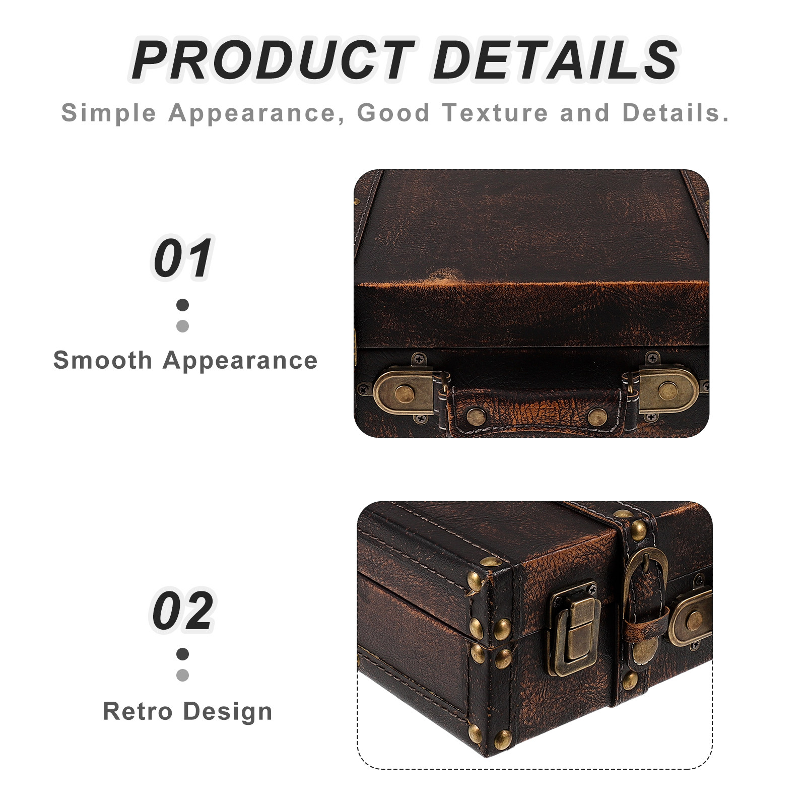 빈티지 여행가방 사진 소품 나무 수납함 레트로 여행가방 - Retro Vintage Trunk Suitcase 리뷰 및 가격