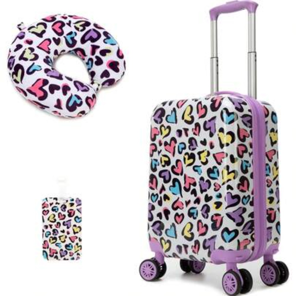 스피너 휠이 있는 2피스 수하물 세트, 소녀들을 위한  - Expandable Hard Shell Luggage Set 리뷰 및 가격