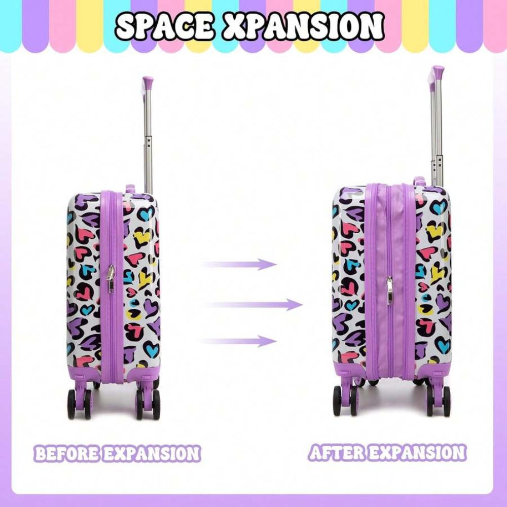 스피너 휠이 있는 2피스 수하물 세트, 소녀들을 위한  - Expandable Hard Shell Luggage Set 리뷰 및 가격