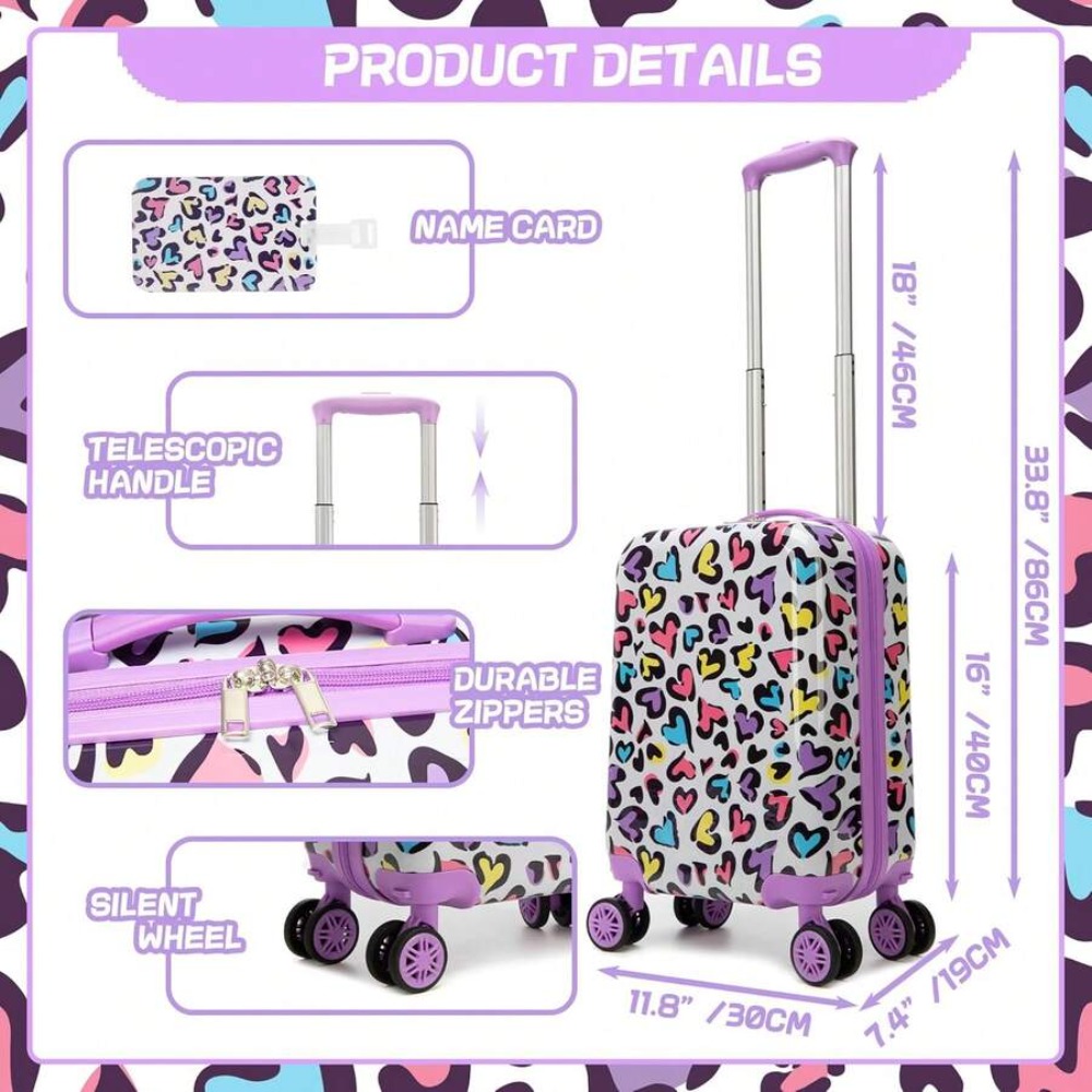 스피너 휠이 있는 2피스 수하물 세트, 소녀들을 위한  - Expandable Hard Shell Luggage Set 리뷰 및 가격