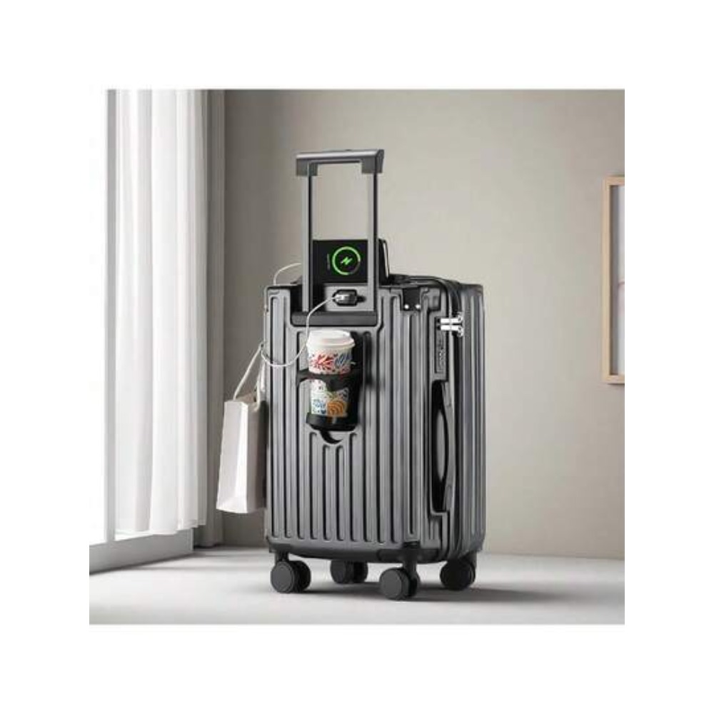 20인치 기내용 캐리어 가방 (컵홀더 및 USB 포트  - Spinner Wheel Rolling Suitcase 20 Inch 리뷰 및 가격