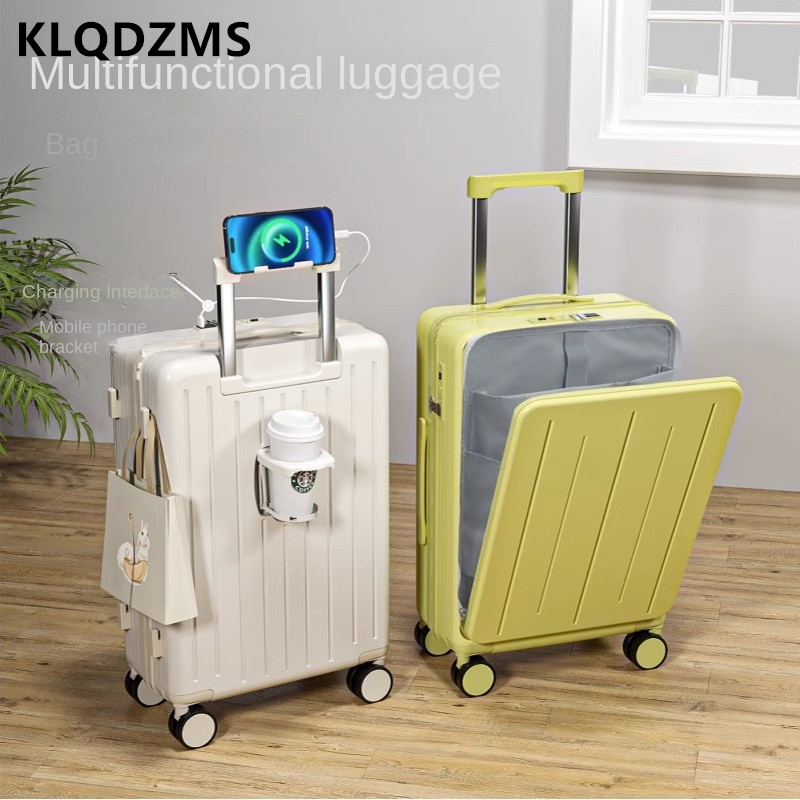 KLQDZMS 고품질 여행 가방 전면 개방형 탑승 박스 - Front Opening Laptop Luggage 24 Inch 리뷰 및 가격