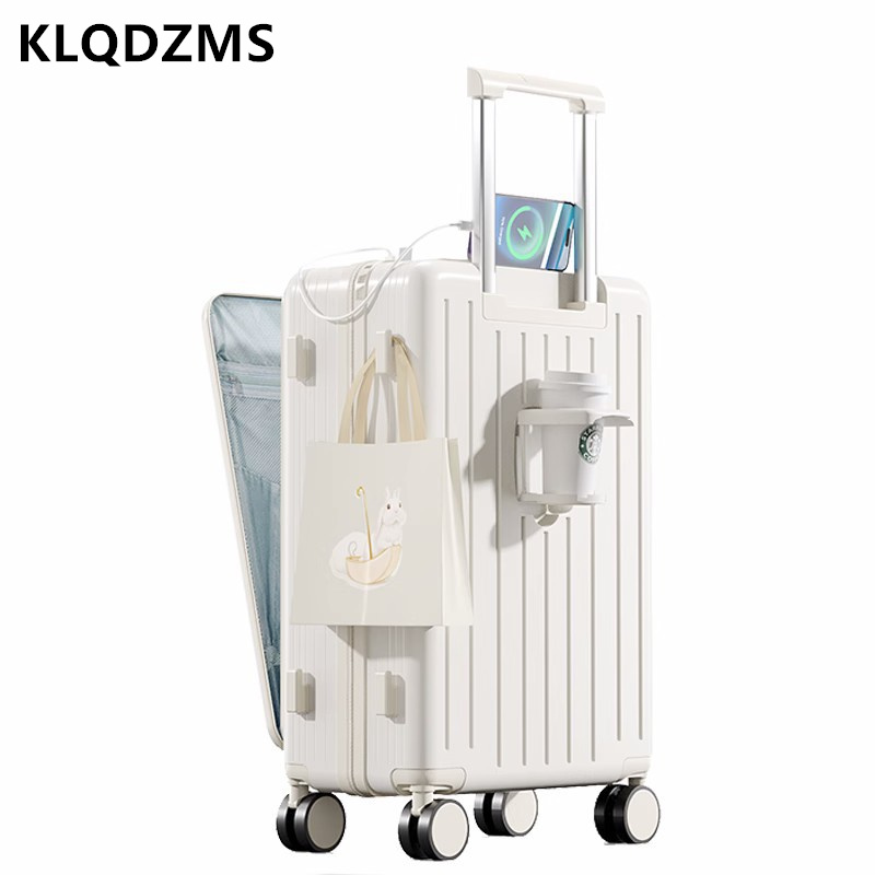KLQDZMS 고품질 여행 가방 전면 개방형 탑승 박스 - Front Opening Laptop Luggage 24 Inch 리뷰 및 가격