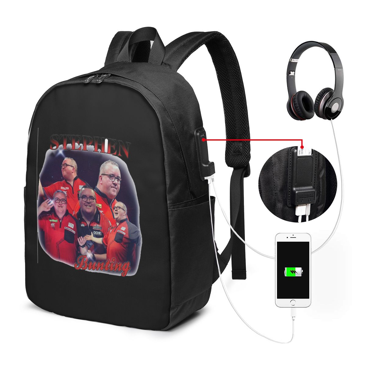 스티븐 번팅 부트레그 백팩 여행용 노트북 가방 컴퓨터  - Travel Bags 리뷰 및 가격