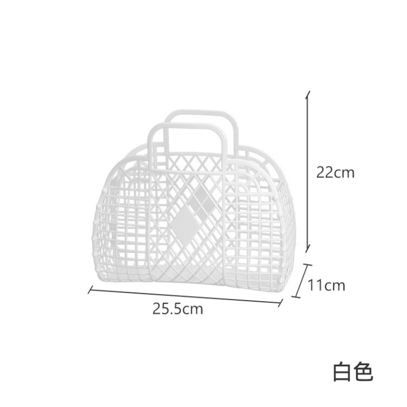 탈부착 가능한 샤워 바구니 플라스틱 목욕 젤리백 욕실용 - Handbags 리뷰 및 가격
