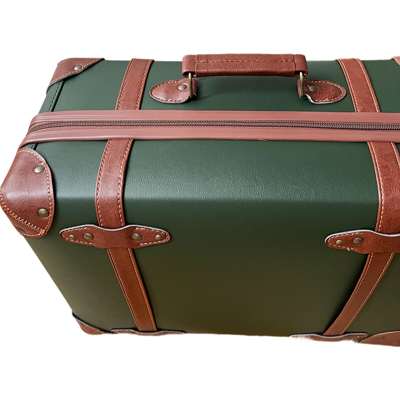 여성용 빈티지 PU 가죽 가방 복고풍 디자인 20in  - Retro Vintage Trunk Suitcase 리뷰 및 가격