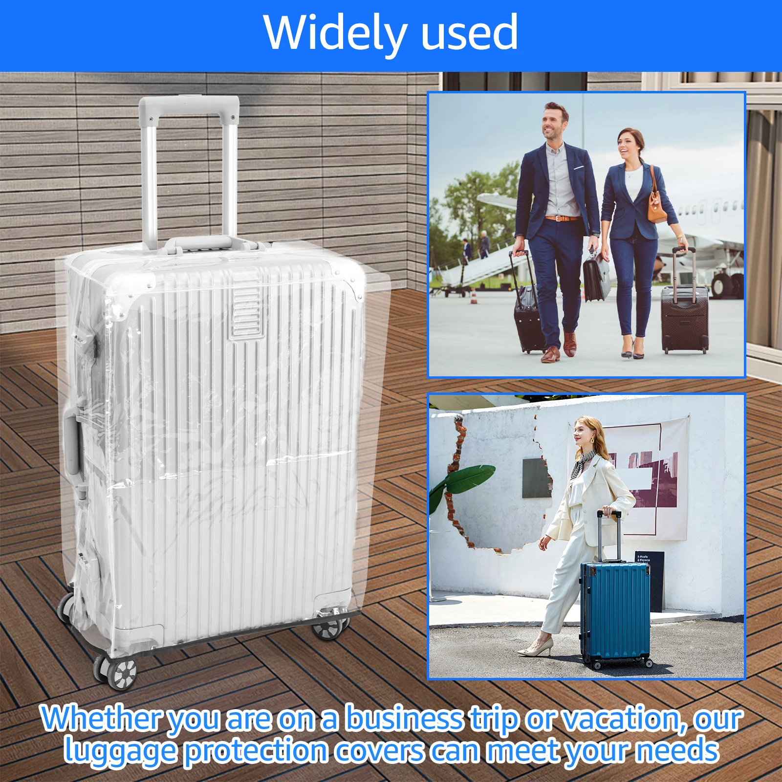 3Pcs 투명 PVC 수하물 보호 커버 20/24/28 - Luggage Protective Cover Transparent 리뷰 및 가격