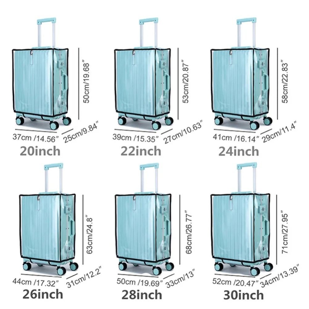 새로운 여행용 수하물 보호 케이스 PVC 투명 수하물  - Waterproof Suitcase Cover Protector 리뷰 및 가격
