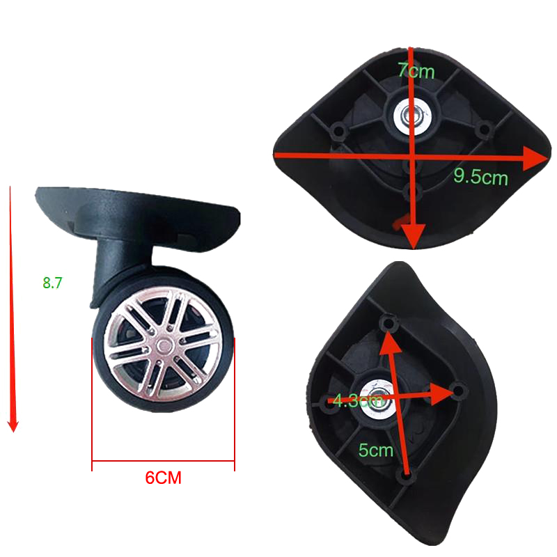무소음 범용 바퀴 교체 수하물 캐스터 액세서리, 가방  - Silent Replacement Luggage Wheels 리뷰 및 가격