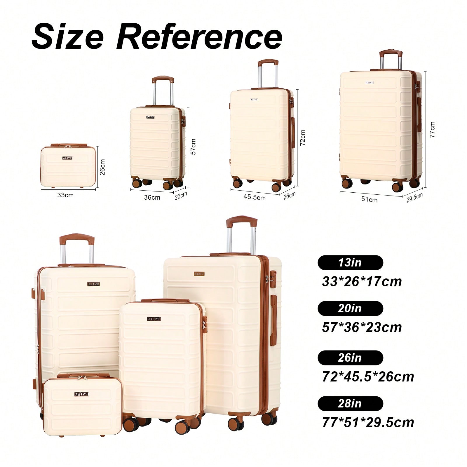 4-in-1 확장형 ABS 여행가방 세트, 13/20/ - Expandable Hard Shell Luggage Set 리뷰 및 가격
