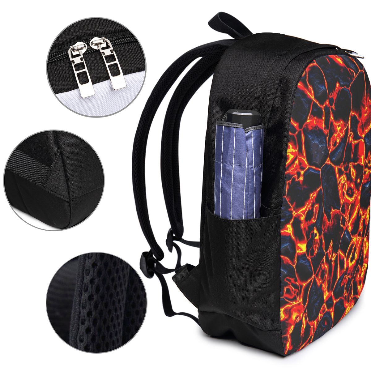 마그마 화산 용암 화재 배낭 여행 노트북 가방 컴퓨터  - Travel Bags 리뷰 및 가격