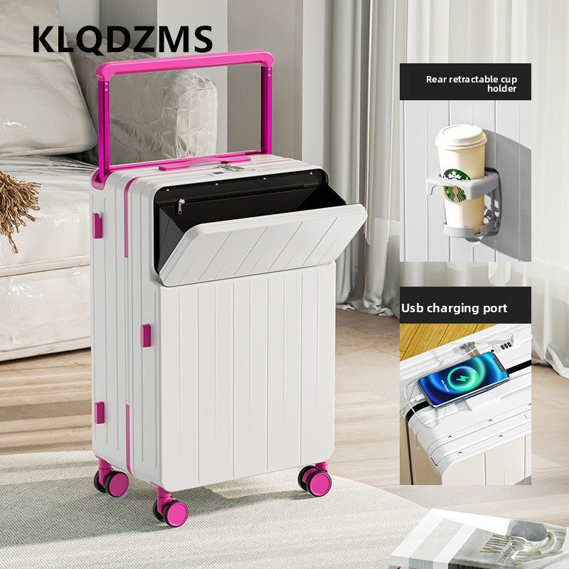 KLQDZMS 다기능 여행가방 전면 개폐형 보딩 박스  - Front Opening Laptop Luggage 24 Inch 리뷰 및 가격