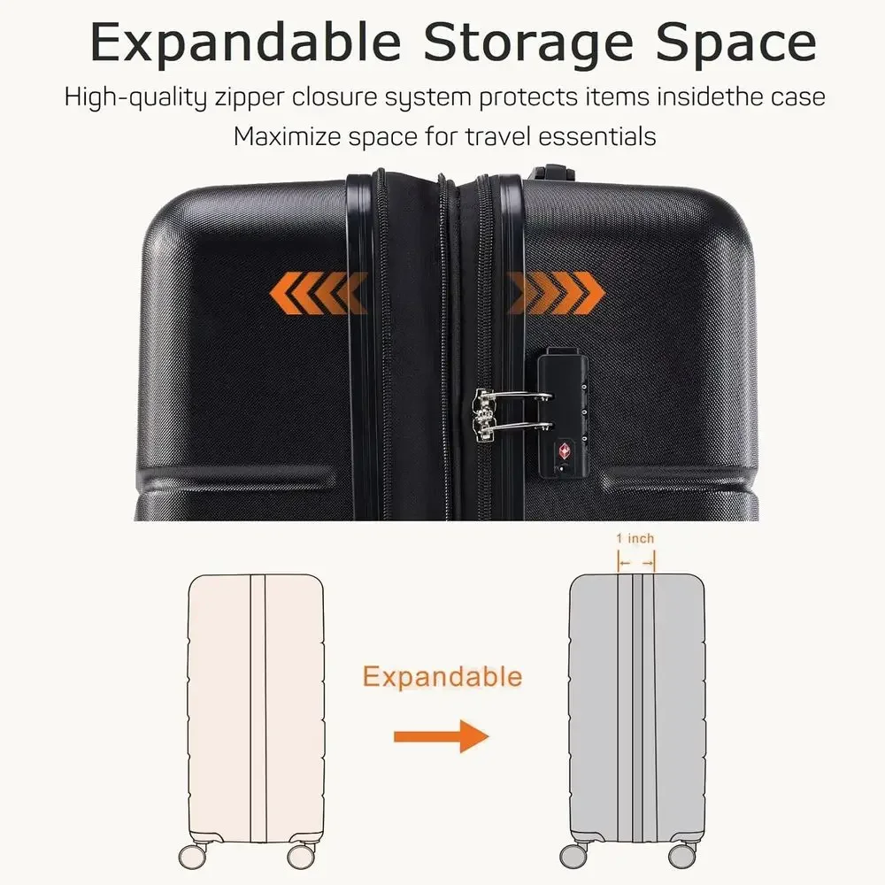 3피스 하드쉘 스피너 캐리어 세트 (TSA 잠금장치,  - Expandable Hard Shell Luggage Set 리뷰 및 가격
