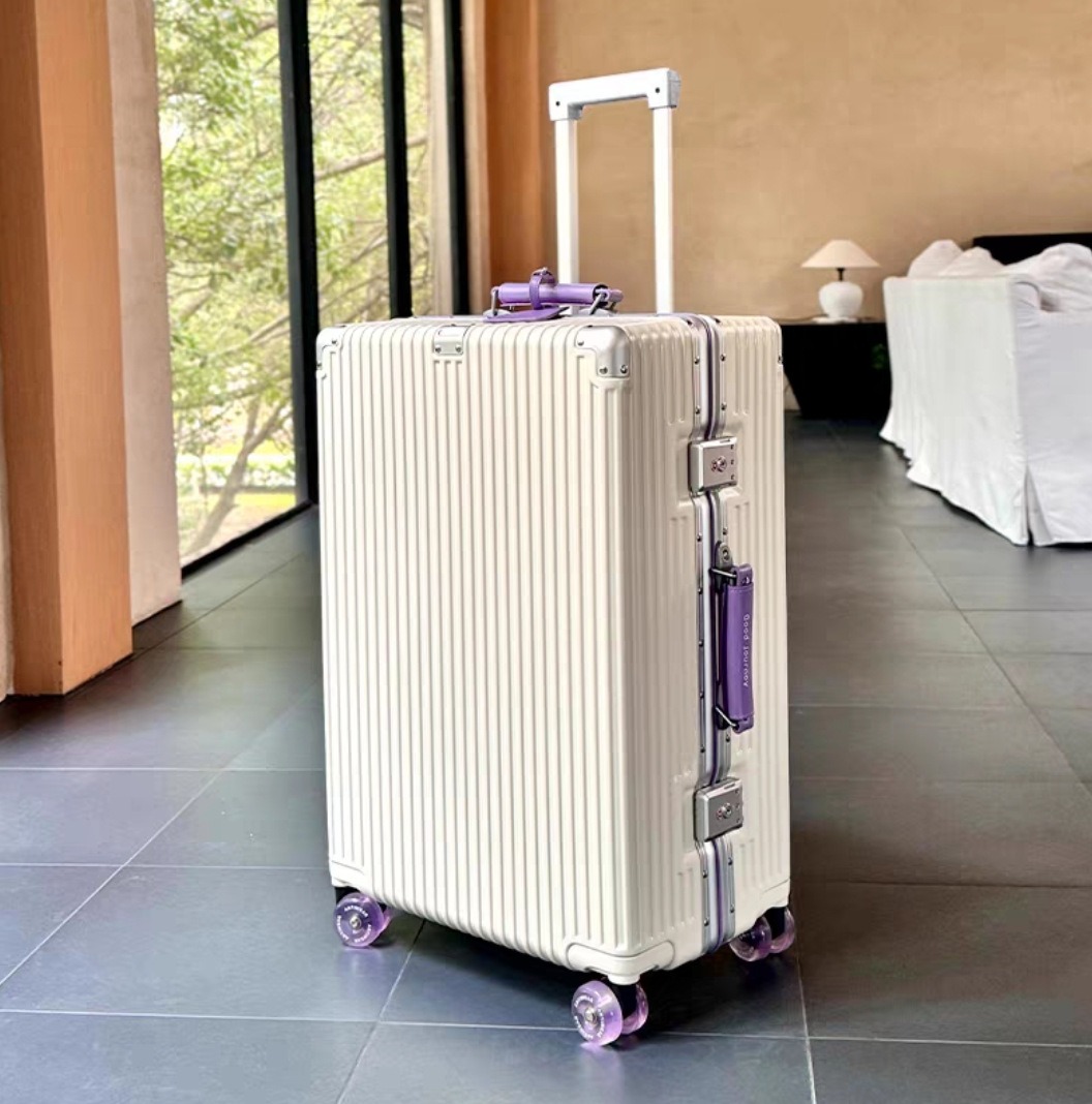 다채로운 자동 스피너 휠이있는 여행 가방 알루미늄 프레 - Aluminum Frame Carry On Luggage 리뷰 및 가격