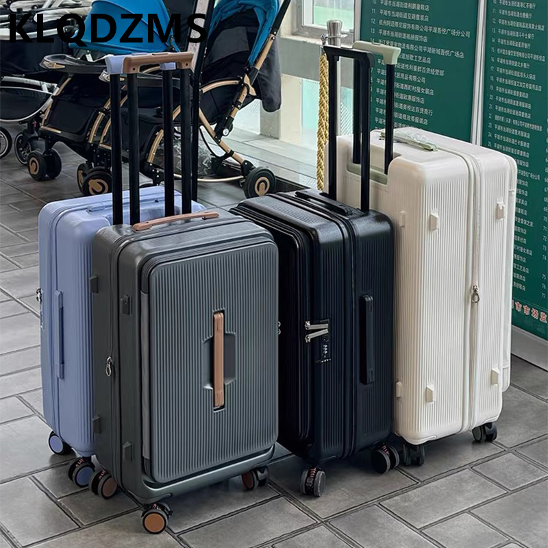 KLQDZMS 롤링 러기지 백 전면 개방형 노트북 탑승 - Front Opening Laptop Luggage 24 Inch 리뷰 및 가격