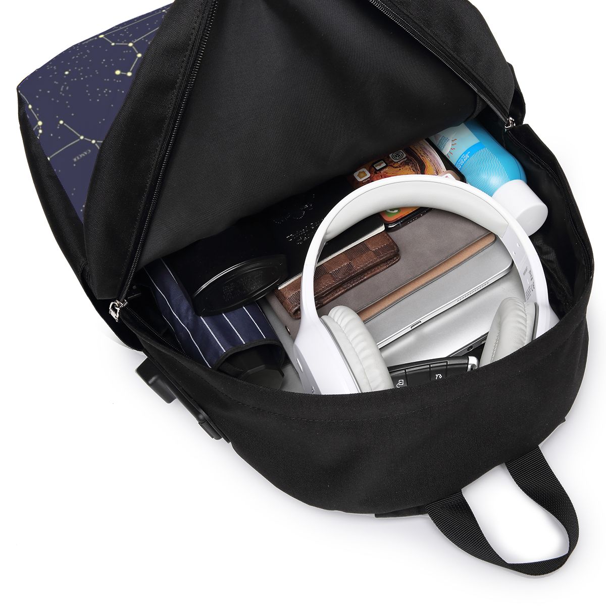 밤하늘 황금 천상의 별 조디악 별자리 배낭 여행 노트북 - Travel Bags 리뷰 및 가격