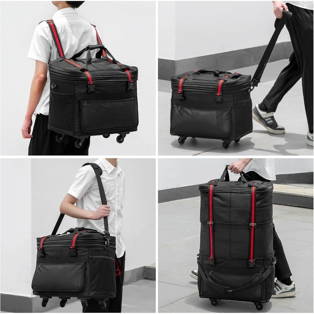 확장형 접이식 바퀴 달린 여행용 가방, 남녀 공용 대용 - Foldable Rolling Luggage Bag 리뷰 및 가격