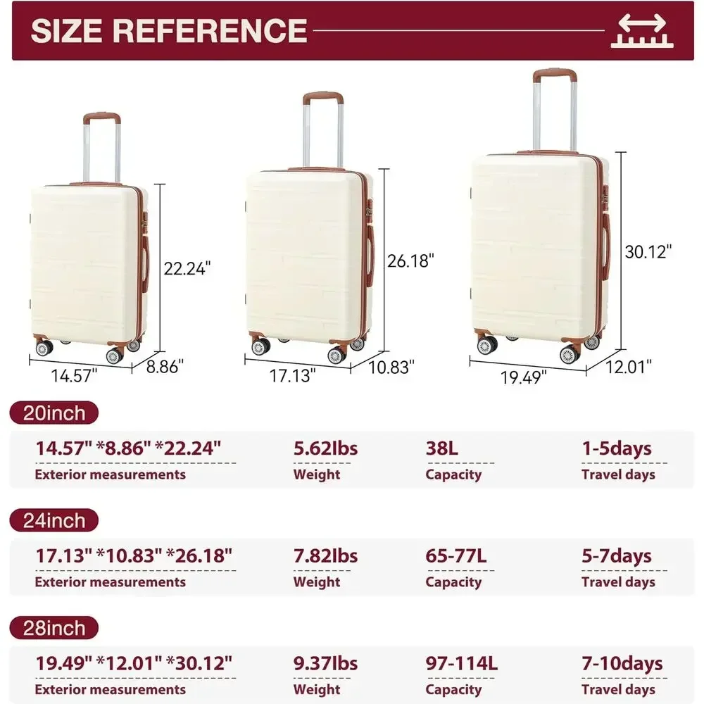 확장형 3피스 하드쉘 여행가방 세트 (스피너 휠 포함) - Expandable Hard Shell Luggage Set 리뷰 및 가격