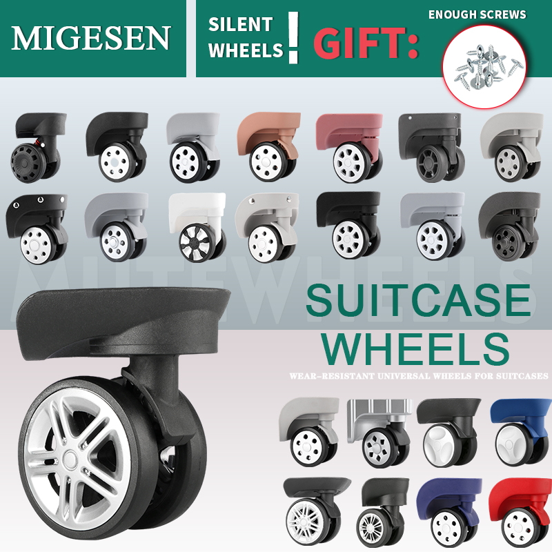 1 쌍의 범용 수화물 바퀴 교체 자동 균형 잡힌 내마모 - Silent Replacement Luggage Wheels 리뷰 및 가격