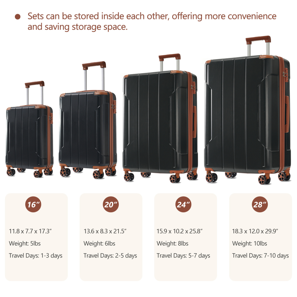하드쉘 여행가방 세트 6피스, 확장 가능한 경량 여행가 - Expandable Hard Shell Luggage Set 리뷰 및 가격