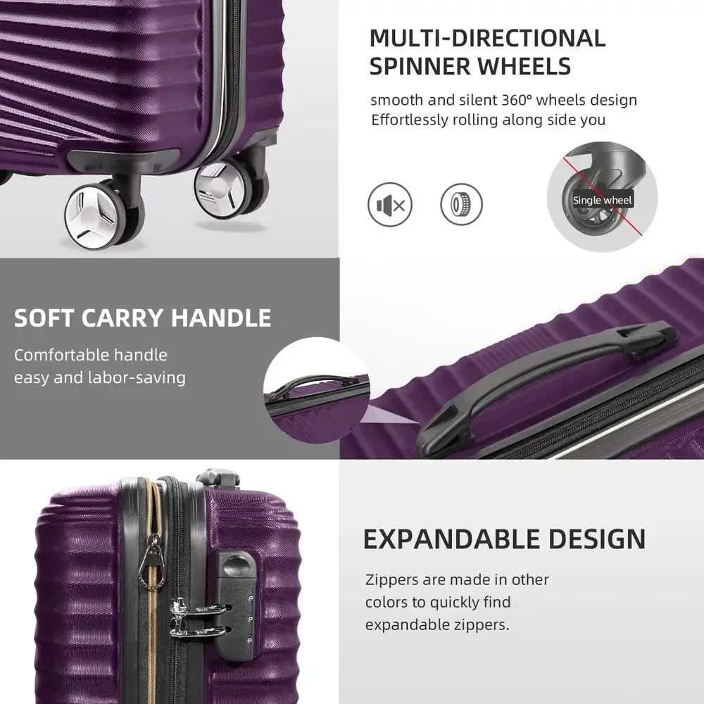 5종 하드쉘 확장형 캐리어 세트(스피너 휠 포함), 남 - Expandable Hard Shell Luggage Set 리뷰 및 가격
