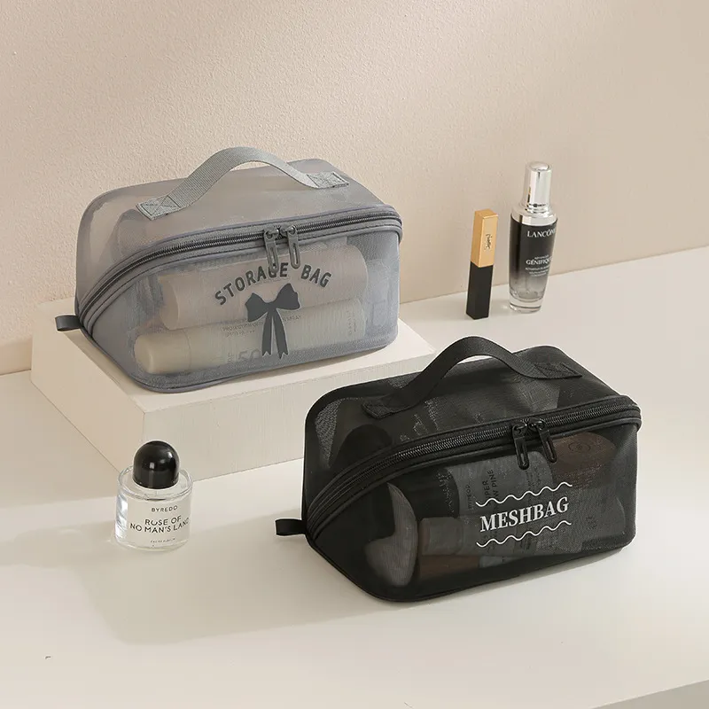 대용량 화장품 가방 메쉬 통기성 휴대용 수납 정리함 심 - Cosmetic Bags 리뷰 및 가격