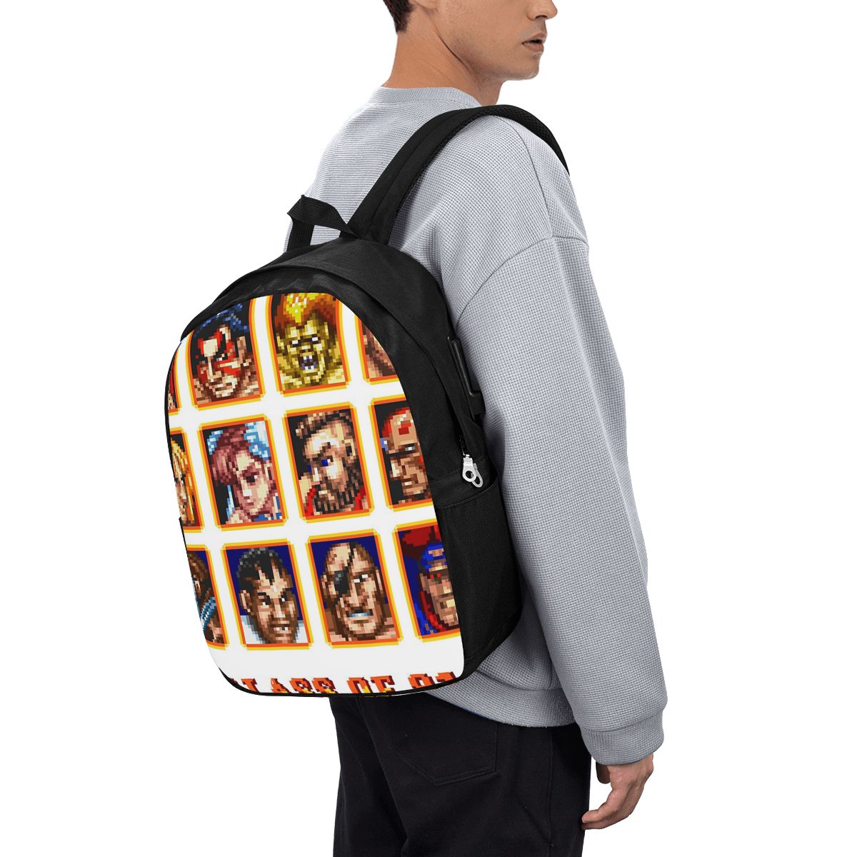 디패티드 포트레이트 슈퍼 스트리트 파이터 백팩 여행용  - Travel Bags 리뷰 및 가격