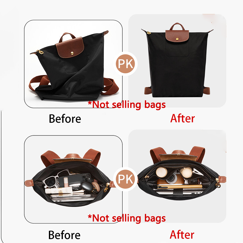롱샴 백팩용 가방 정리함, 컴퓨터, 물병 수납, 찾기  - Backpacks 리뷰 및 가격