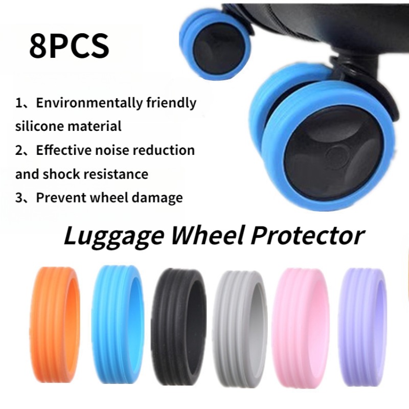 8Pcs 무소음 러기지 휠 고무 슬리브 트롤리 휠 교체 - Silent Replacement Luggage Wheels 리뷰 및 가격