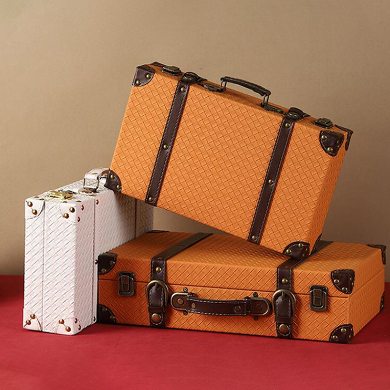 빈티지 나무 여행 가방 다기능 레트로 수납함 소매점 진 - Retro Vintage Trunk Suitcase 리뷰 및 가격