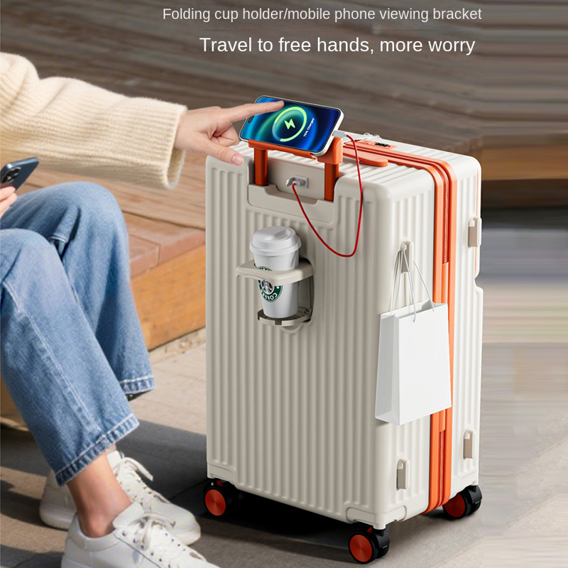 스타일리시한 20-24인치 여행용 캐리어 비즈니스 노트 - Front Opening Laptop Luggage 24 Inch 리뷰 및 가격