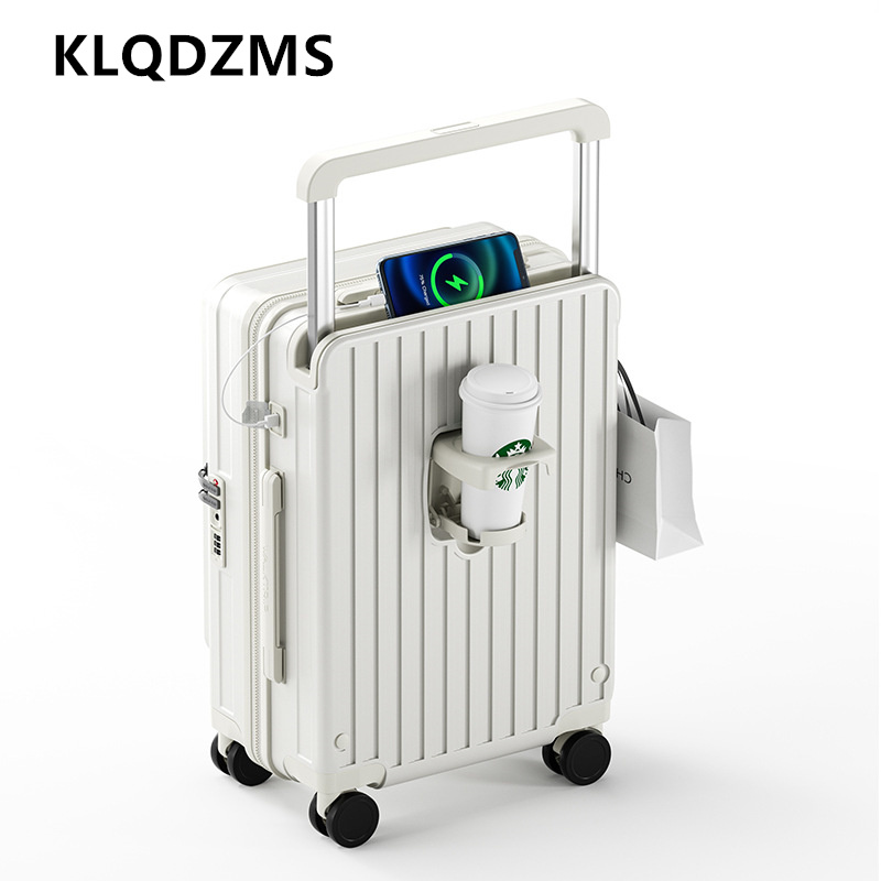 KLQDZMS 충전식 여행 가방 전면 개방형 탑승 박스 - Front Opening Laptop Luggage 24 Inch 리뷰 및 가격