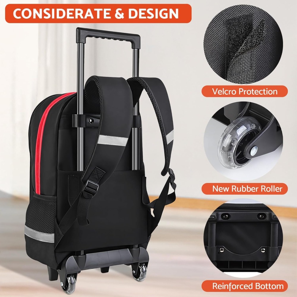 3PCS 어린이용 롤링 백팩 (남아용 게이머 롤러 휠  - Foldable Rolling Luggage Bag 리뷰 및 가격